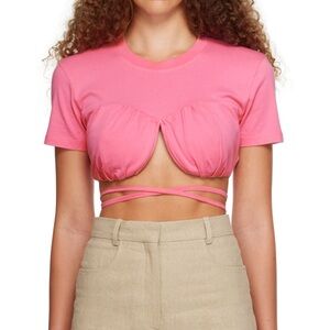 Jacquemus pink Baci top